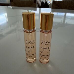 CHANEL Coco Mademoiselle Refill Duo with Gold Caps